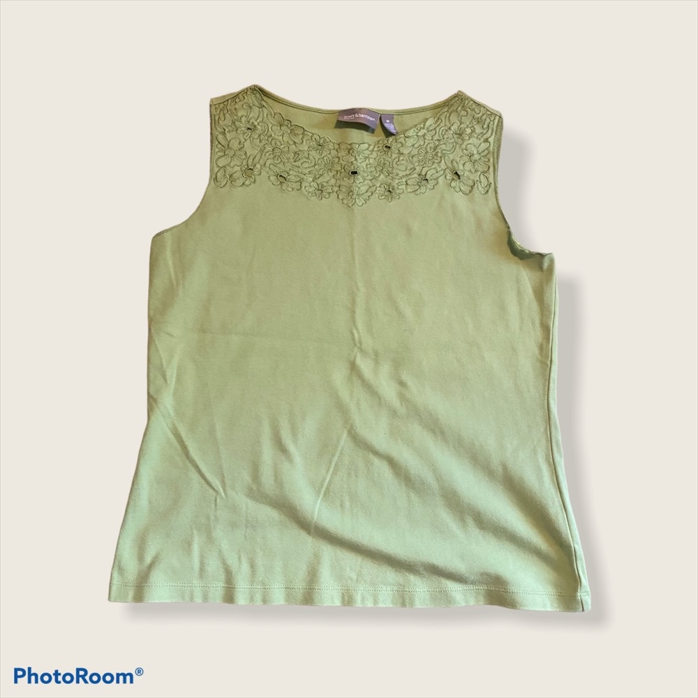~Sage green Croft and Barrow tank top~